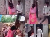 স্ত্রী-পেমিককে পিলারে বেঁধে পেটালো স্বামী