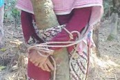 টাঙ্গাইলে গাছে বেঁধে নববধূকে নির্যাতন
