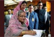৪র্থ বারের মতো সংসদ নেতা হলেন শেখ হাসিনা
