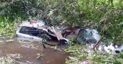 প্রাইভেটকার খাদে পড়ে ৪ জনের মর্মান্তিক মৃত্যু