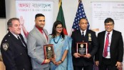 নিউইয়র্কে সম্মাননা পেল বাংলাদেশি ২ পুলিশ
