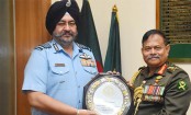 সেনা প্রধানের সঙ্গে ভারতের বিমান বাহিনী প্রধানের সাক্ষাৎ
