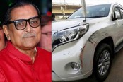 মেননের গাড়িতে ধাক্কা, লাইসেন্স নেই বাসচালকের
