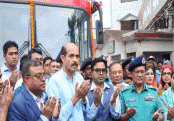 বিমানবন্দর-গুলিস্তান রুটে বিআরটিসি বাস সার্ভিস চালু
