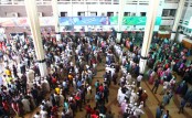 দ্বিতীয় দিনে কমলাপুরে উপচেপড়া ভিড়
