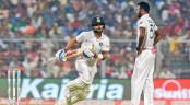 গোলাপি টেস্ট: দিন শেষে ৬৮ রানের লিড ভারতের

