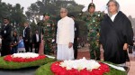 স্মৃতিসৌধে রাষ্ট্রপতি ও প্রধানমন্ত্রীর শ্রদ্ধা