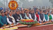 বিজয় দিবসে শহীদদের প্রতি যুবলীগের শ্রদ্ধা
