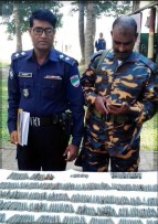 যশোরে ৩৪৬ রাউন্ড গুলি উদ্ধার 
