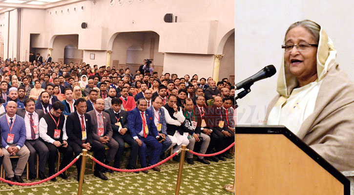 জিয়া-খালেদা-এরশাদ বাংলাদেশের মাটির সন্তান নয়: শেখ হাসিনা