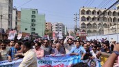 বিএনপির মিছিলে পুলিশের লাঠিপেটা, রিজভীসহ আহত ১০
