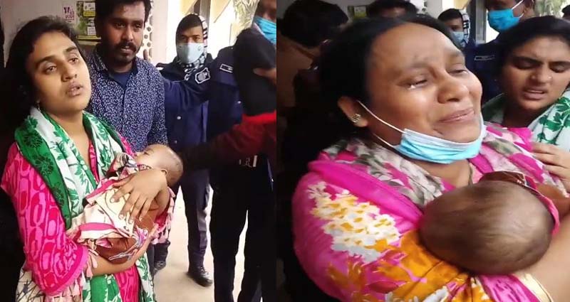 ঠাকুরগাঁওয়ে অক্সিজেনের অভাবে মায়ের কোলেই মৃত্যু 