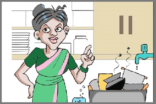 কাজের বুয়ার ছদ্মবেশে চুরিই তার পেশা!
