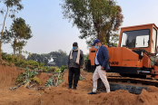 চট্টগ্রামে পাহাড় কেটে কলাগাছ রোপন!
