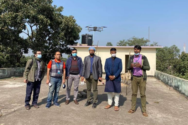 কুমিল্লায় জলাবদ্ধতা নিরুপণে প্রথমবারের মতো ব্যবহার হচ্ছে ড্রোন
