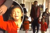 নানীর মামলায় কারাগারে মা-বাবা, আদালত চত্বরে দুই শিশুর কান্না

