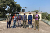 কুমিল্লায় জলাবদ্ধতা নিরুপণে প্রথমবারের মতো ব্যবহার হচ্ছে ড্রোন
