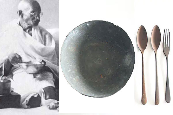 এবার নিলামে উঠল মহাত্মা গান্ধীর বাটি ও চামচ
