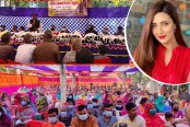 শীতার্তদের পাশে দাঁড়ালেন মিম
