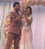 ড্রোনে উড়ে এল বাগদানের আংটি রূপকথার বাগদান সারলেন নীল ভট্টাচার্য ও তৃণা সাহা