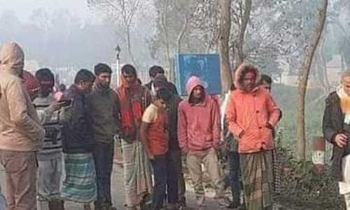বাসের ধাক্কায় চাচা-ভাতিজা নিহত
