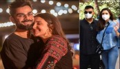 নবজাতককে আড়ালে রেখেই প্রকাশ্যে কোহলি-আনুশকা

