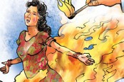 লক্ষ্মীপুরে গৃহবধূর গায়ে কেরোসিন ঢেলে আগুন, গ্রেফতার ১
