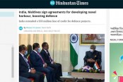 মালদ্বীপের সঙ্গে ৫ কোটি ডলারের প্রতিরক্ষা চুক্তি ভারতের
