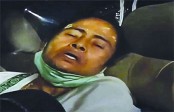 নন্দীগ্রামে আহত মমতা
