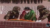 স্মৃতিসৌধে নেপালের প্রেসিডেন্টের শ্রদ্ধা
