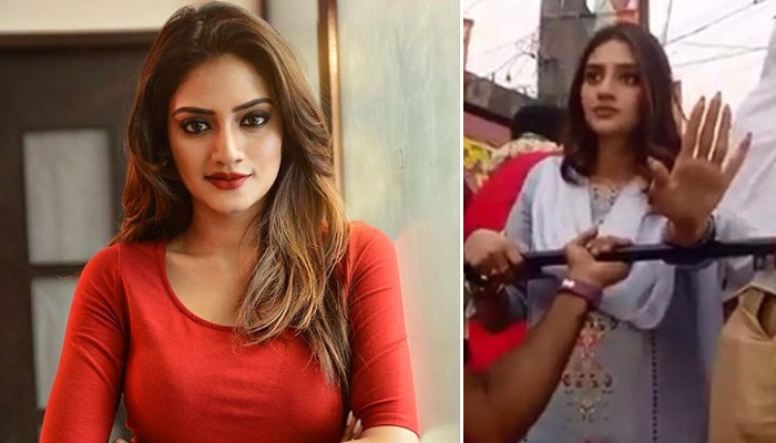 প্রচারে গিয়ে মেজাজ হারালেন নুসরাত
