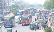 বর্ধিত ভাড়া নিয়ে চলছে গণপরিবহন
