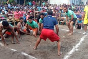 রংপুরে হা-ডু-ডু খেলা, মানুষের উপচে পড়া ভিড়