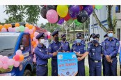 নাটোরে পুলিশের অক্সিজেন ব্যাংকের উদ্বোধন