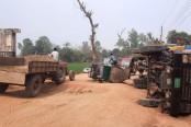 বগুড়ার সান্তাহার-জয়পুরহাট সড়ক বেহাল