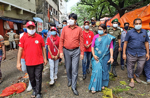 নারায়ণগঞ্জে লকডাউন কার্যকরে তৎপর প্রশাসন