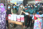 পুলিশ নারী কল্যাণ সংস্থার উদ্যোগে বরিশালে খাদ্য সহায়তা