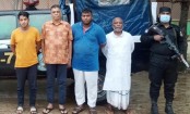 চার কোটি টাকা মূল্যের চোরাই কাঠসহ গ্রেপ্তার ৪