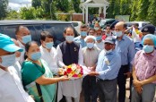 রাঙ্গামাটিবাসীর ভালোবাসায় সিক্ত হলেন নিখিল কুমার চাকমা