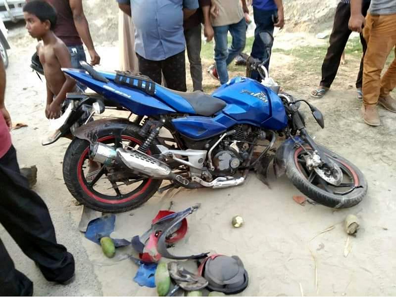 কুকুরের সাথে বাইকের ধাক্কা, প্রাণ গেলো বৃদ্ধা নারীর