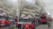চেয়ারম্যান বাড়ি এলাকায় ছয়তলা ভবনে আগুন, নিয়ন্ত্রনে ১০ ইউনিট