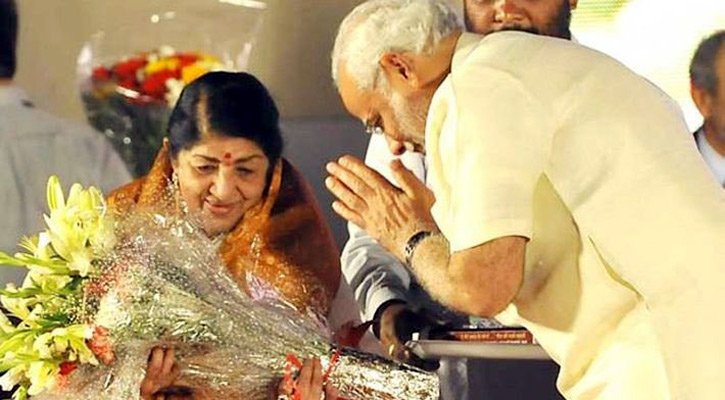 লতার মৃত্যুতে মোদির শোক
