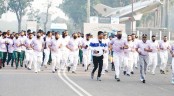 আন্তর্জাতিক সামরিক ক্রীড়া দিবসে বর্ণাঢ্য জগিং ও র‌্যালি
