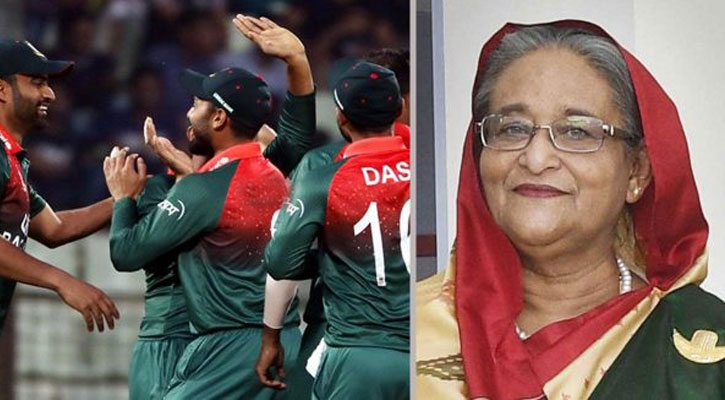 টাইগারদের অবিশ্বাস্য জয়ে প্রধানমন্ত্রীর অভিনন্দন
