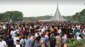 জাতীয় স্মৃতিসৌধে মানুষের ঢল
