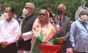 মাওয়া প্রান্তে পদ্মা সেতু উদ্বোধন করলেন প্রধানমন্ত্রী
