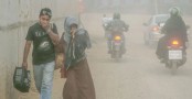 দূষিত বাতাসের শহরের তালিকায় আজ শীর্ষে ঢাকা
