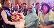 সপরিবারে বঙ্গভবনে রাষ্ট্রপতি মো. সাহাবুদ্দিন