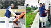শিখা অনির্বাণ ও বনানী কবরস্থানে রাষ্ট্রপতির শ্রদ্ধা

