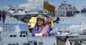 কোস্টগার্ডের আধুনিক ৫ জাহাজ কমিশনিং করলেন প্রধানমন্ত্রী